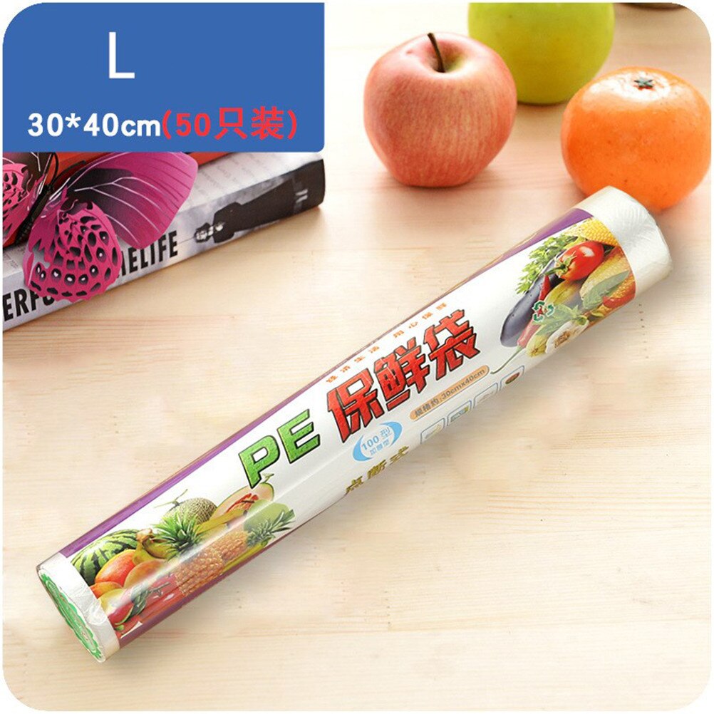 1 Roll Keuken Fris Houden Warmte Sealer Voedsel Saver Bag Vacuüm Voedsel Fruit Opbergtas Verpakking Plastic Zakken Saran Wrap