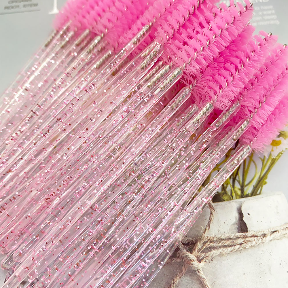 Wegwerp Kristal Wimpers Borstel Kam 5/50 Stuks Wimpers Extension Mascara Wands Make-Up Professionele Make-Up Beauty Tool