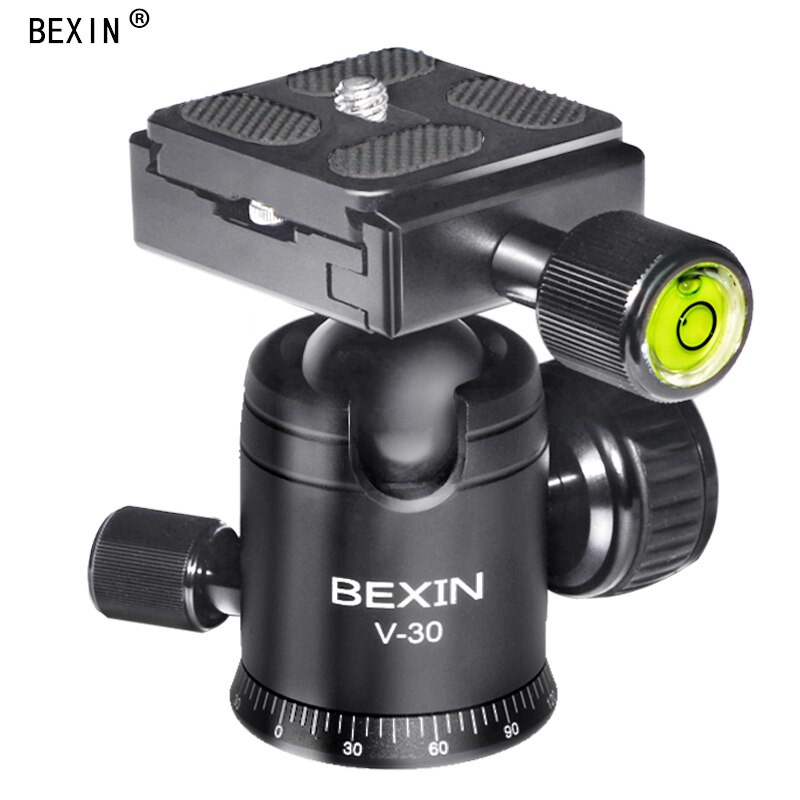 Bexin-tripé para câmera de viagem ou alumínio, acessórios para fotografia, pequeno, com cabeça redonda