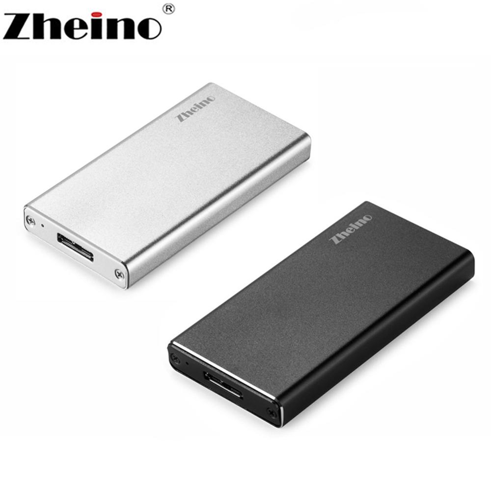 Zheino Usb 3.0 Naar Msata Ssd Mini Case Aluminium Externe Behuizing Voor Msata/Half Size Ssd