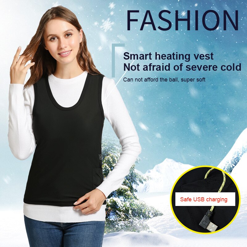 Smart electric heating cloth men and women same style electric heating vest winter smart heating vest Electric vest cross-broder