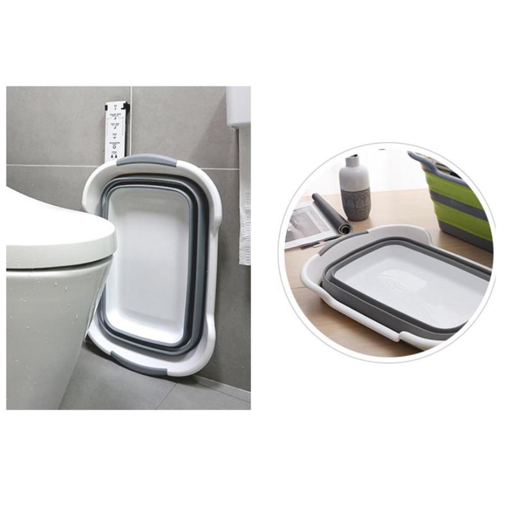 Bañera portátil para ducha de bebé, bañera plegable para ducha de bebé con drenaje, bañeras para mascotas, accesorios de baño de seguridad, cesta de almacenamiento: Grey without drain