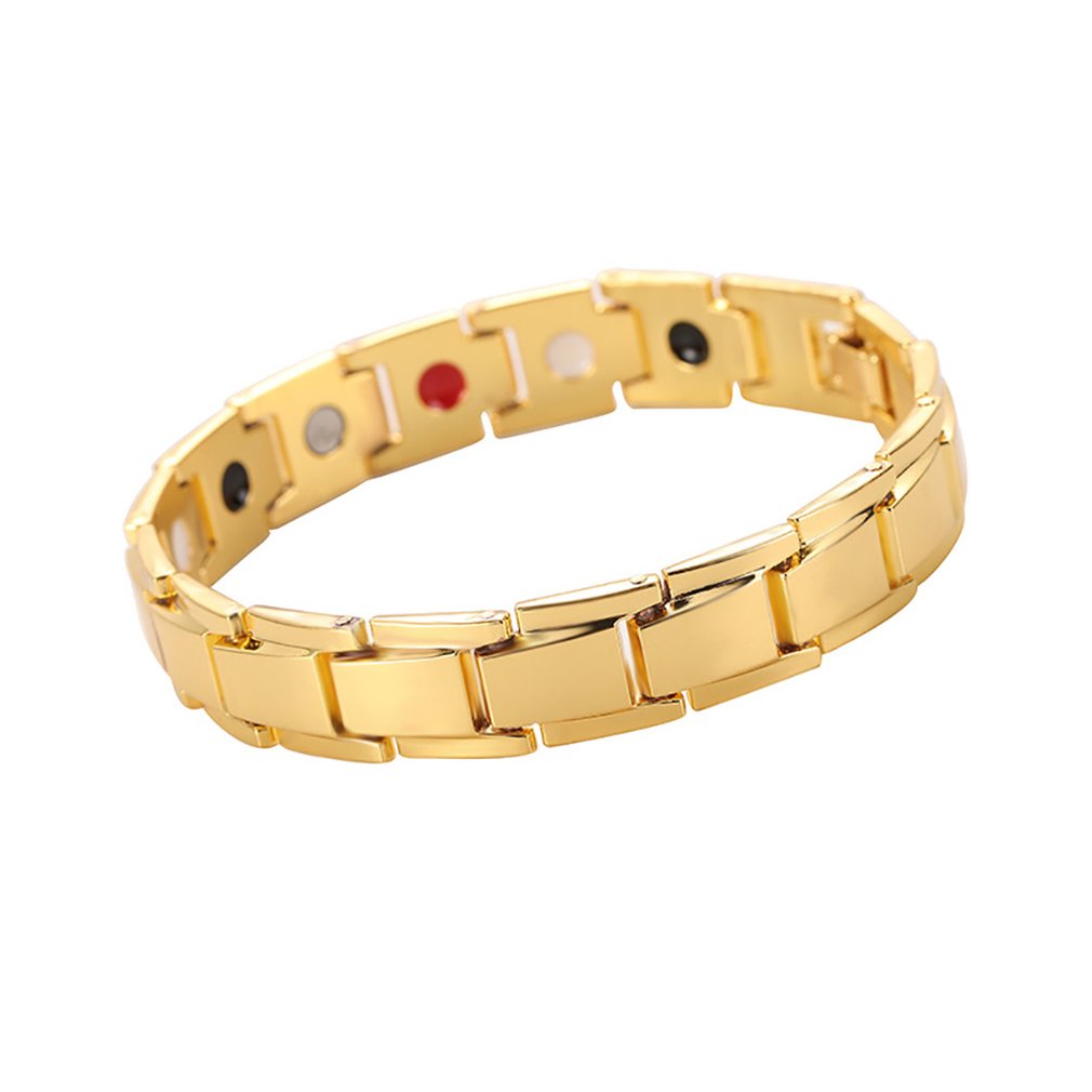 Bracelet magnétique sain torsadé de soins de santé thérapie de puissance femmes hommes Bracelet en acier titane hématite magnétique détachable