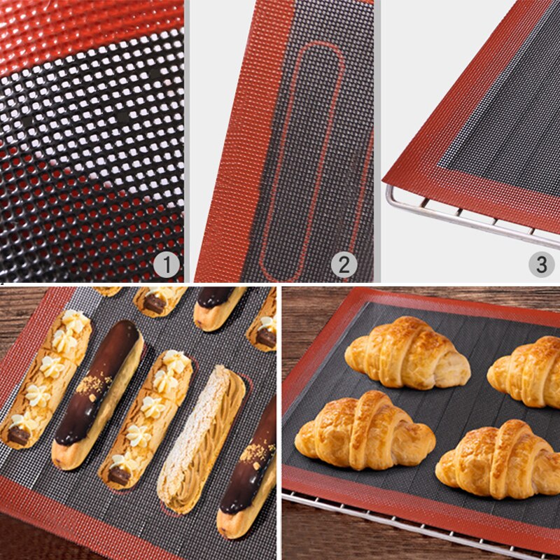 Siliconen Cake Brood Cookie Pastry Bakmat Non-stick Schaal Bakplaat Pad Keuken Cake Gereedschappen Oven Hollow bakken Mat