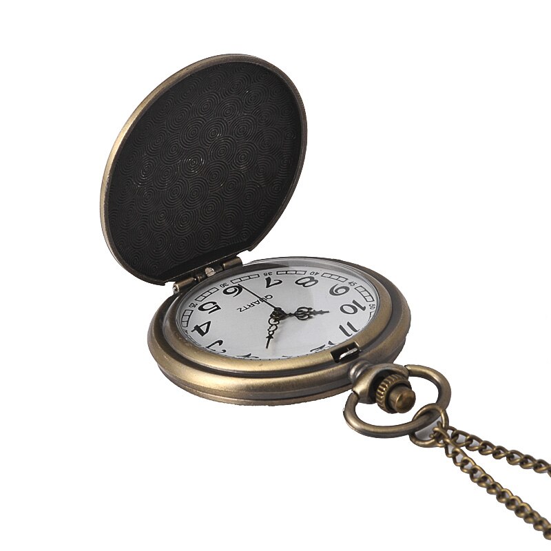 8980Retro style quartz pocket watch relief wall castle pattern parallelogram THE MARUDERSN MAP flip pocket watch