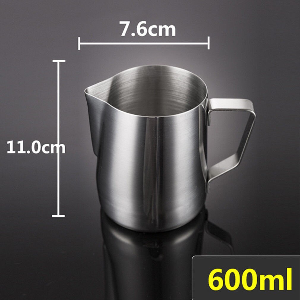 Rvs Melk Opschuimen Jug Frother Koffie Latte Container Pitcher 3 Maten