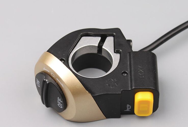 RoHS Wuxing DK214 Electric Bicycle Motorcycle Ebike Scooter Switch With Light ON-OFF Button Without Handlebar Accessories