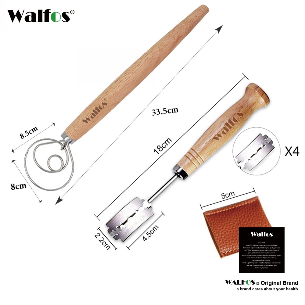 Walfos Brood Lame Europese Brood Arc Gebogen Brood Mes Western-Stijl Baguette Snijden Franse Toas Cutter Gereedschap: 1 set