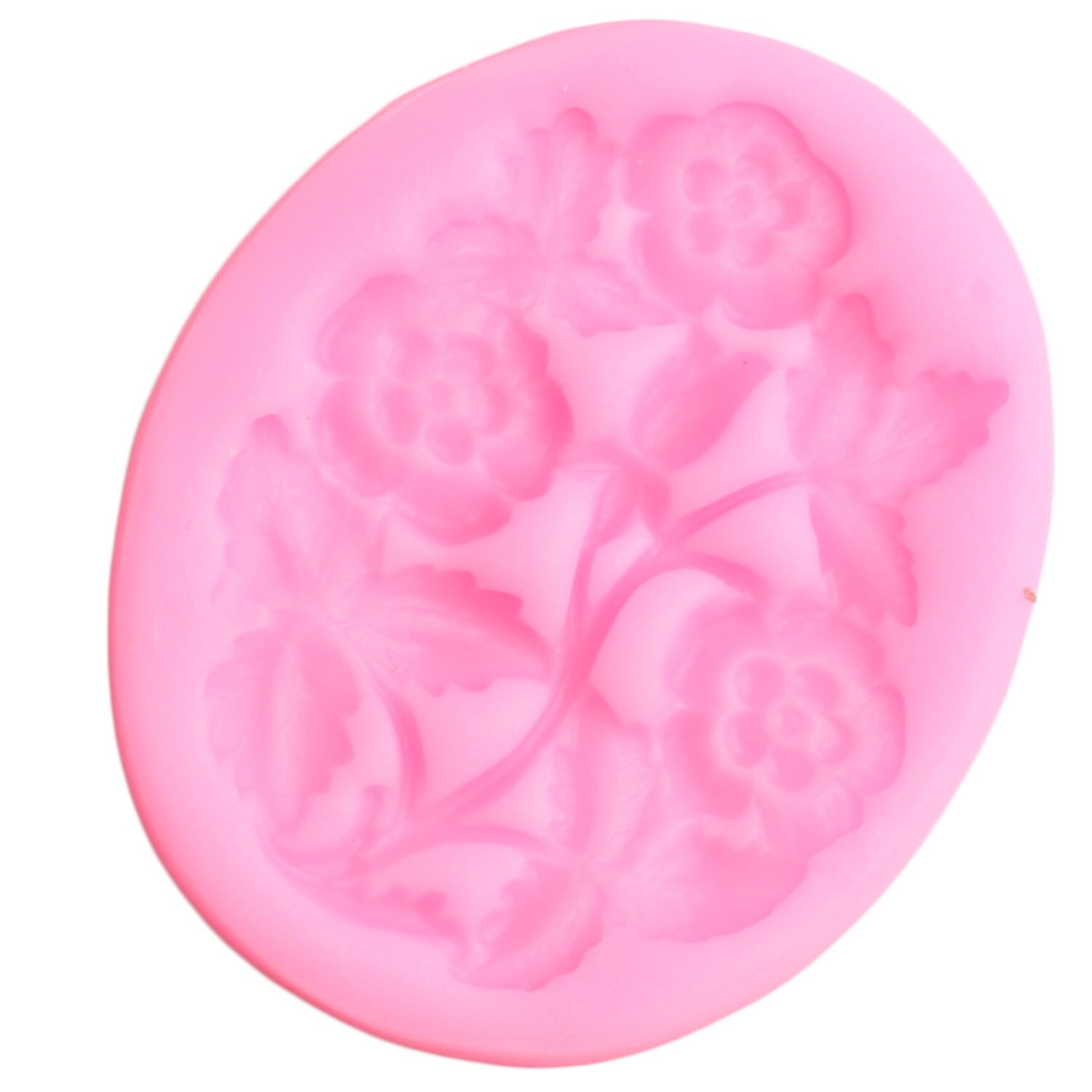 Rose Flower Leaf Silicone Mold Relief Cake Grens Fondant Mallen Bruiloft Taart Decoreren Gereedschappen Chocolade Snoep Polymeer Mal van Klei