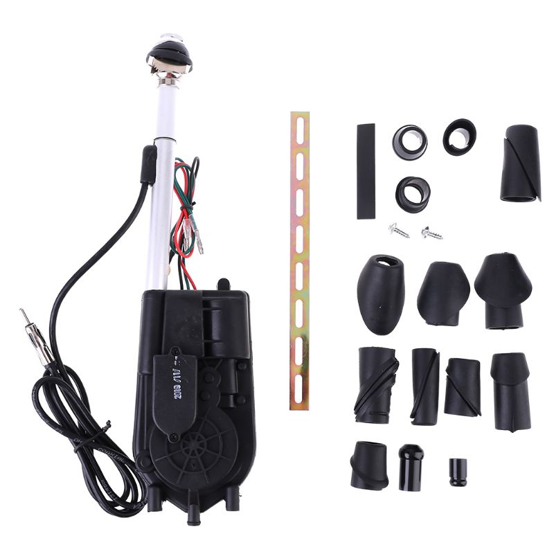 Universal Car Auto SUV AM FM Radio Electric Power Automatic Antenna Aerial Kit 12V Exterior Vehicle Aerials Pro Auto Replacement