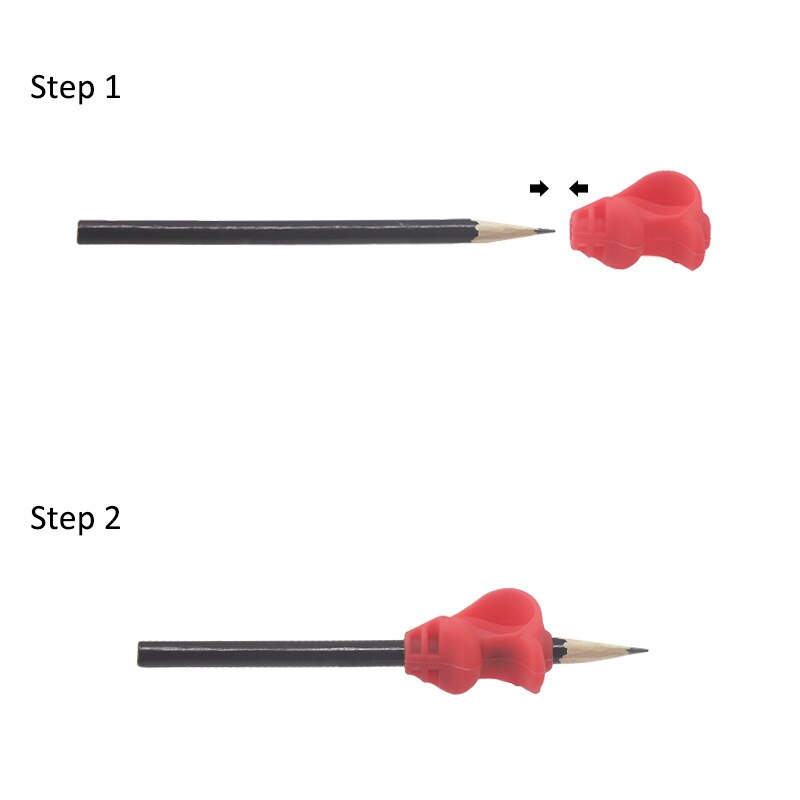 7 unids/set niños lápiz para escribir sostenedor de la pluma de aprendizaje practica lapicera de silicona ayuda agarre dispositivo para corregir postura para los estudiantes