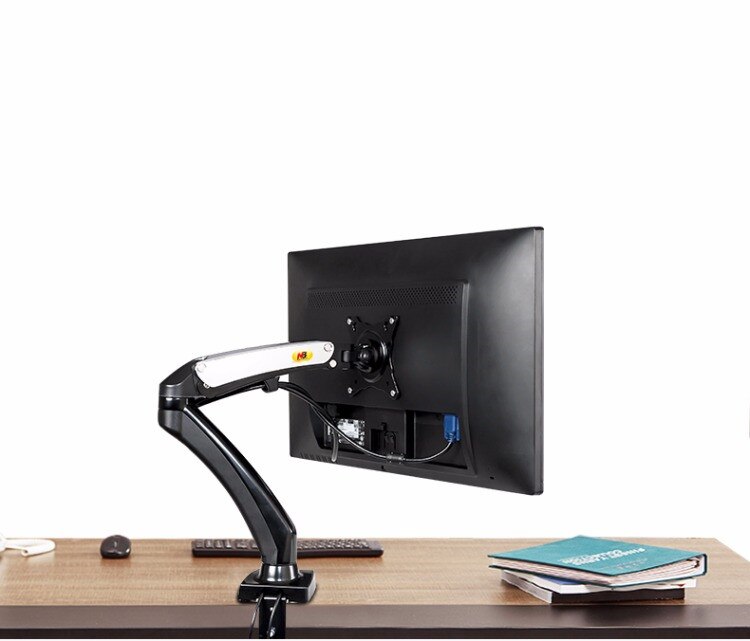 Monitor Houder 360 Graden Gasveer 17 "-27" Tafel Arm Monitor Houder Desktop Vastklemmen Of Tule met 2 Usb-poort NB F100