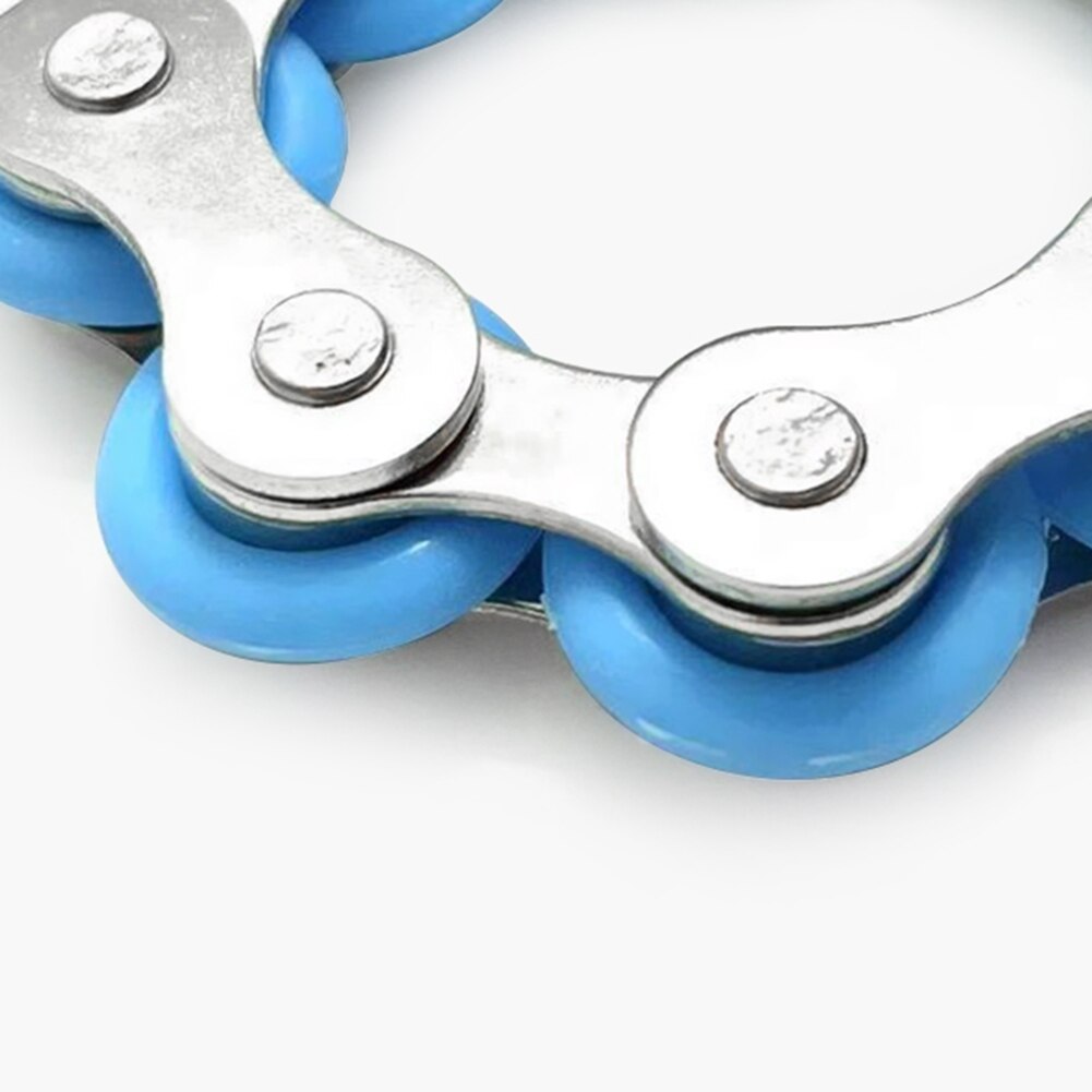 Decompression Pressure Reduction Fun Bicycle Chain Key Ring Fidget Toy Stress Reliever Anxiety Relief