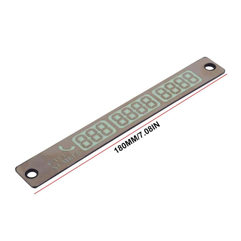 Luminous Parking Card, Car, , Temporary Mobile Phone Number Card, Mobile Phone Number Card Message