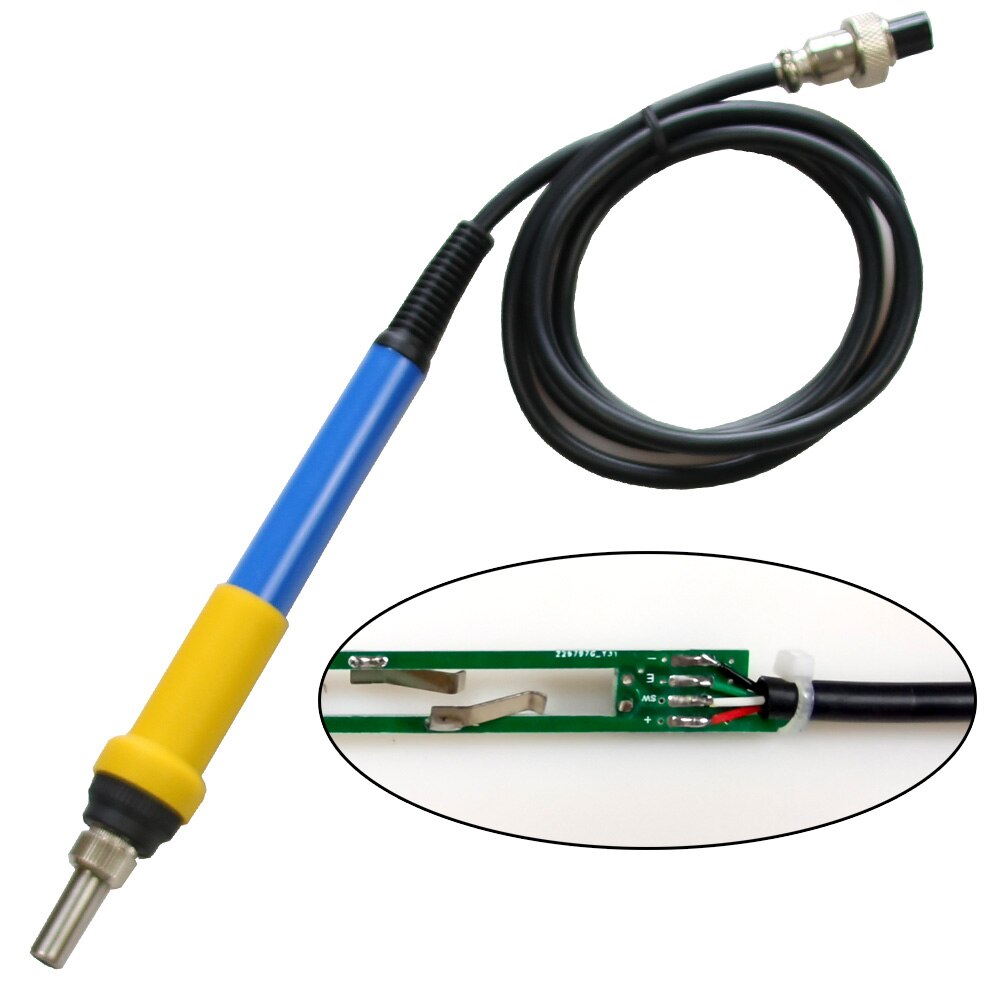 QUECOO 4pin T12-M8 9501 907 P9 Handle For T12-952/942/956 Soldering Iron stationTemperature Digital Electric Controller