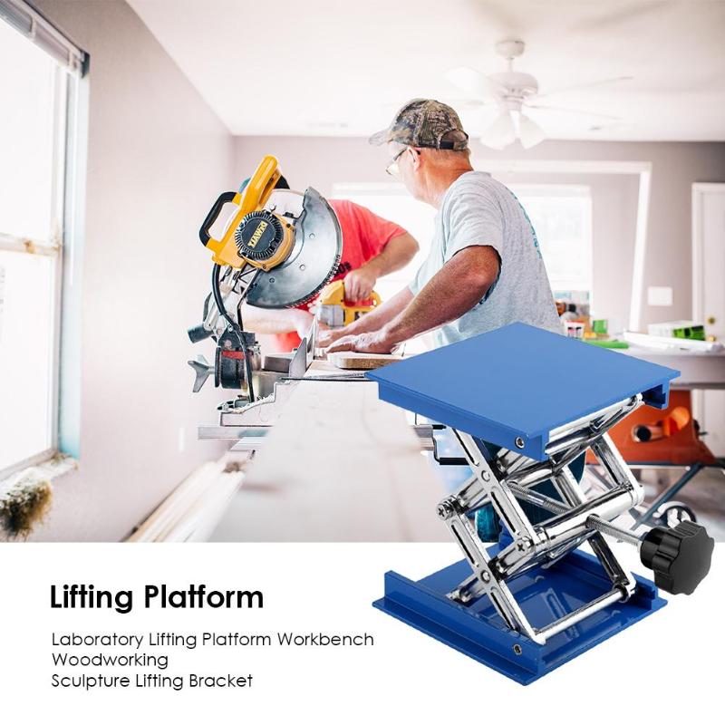 Laboratory Lifting Platform Workbench Woodworking Sculpture Lifting Bracket 100*100*160mm Woodworking Lifting Column Frame