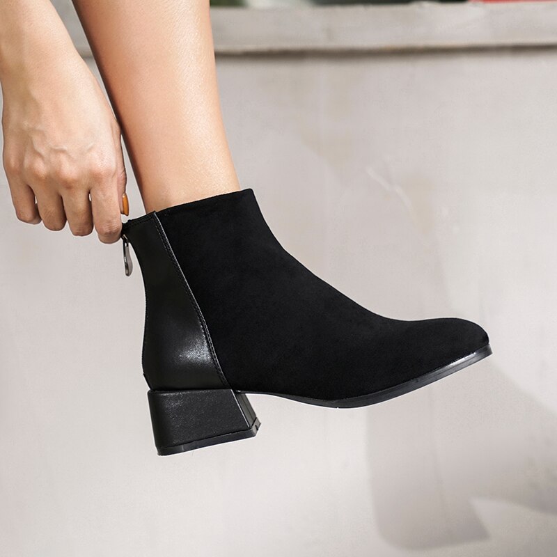 Stivali Lunghi Invernali Da Donna Con Zip: Cowboy Boots In Pelle, Impermeabili E Imbottiti - 2