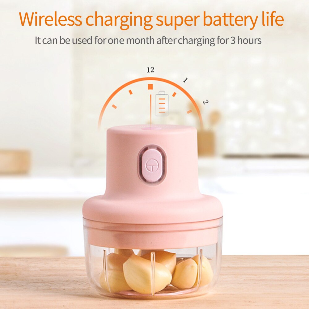 Wireless Electric Meat Grinder Food Chopper Mini Stainless Electric Kitchen Chopper Meat Grinder Shredder Kitchen Tools