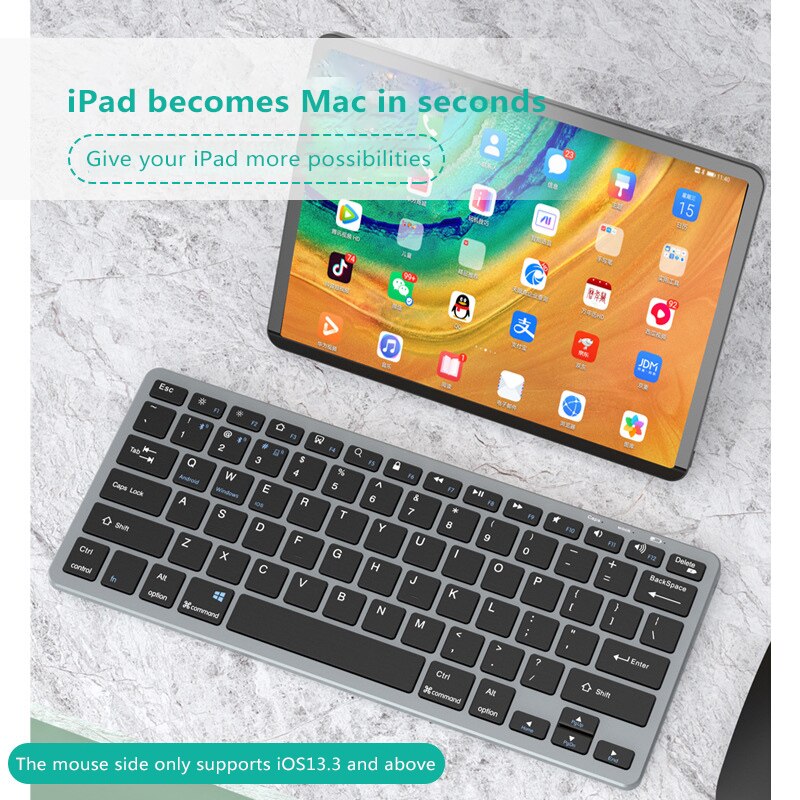 Wireless mouse and keyboard three-mode keyboard dual-mode keyboard laptop desktop computer tablet phone for multi-device