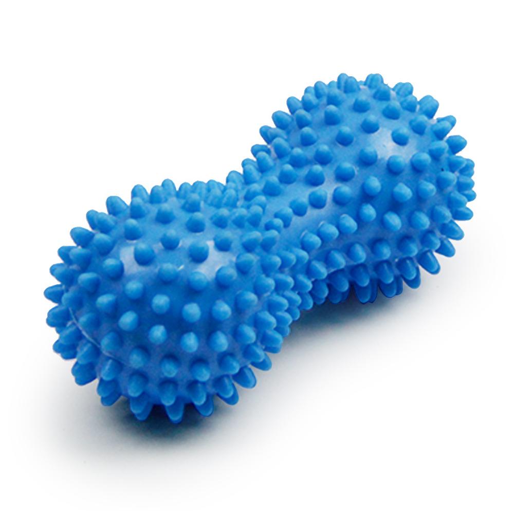 Peanut Massage Ball Spiky Trigger Point Relief Muscle Pain Stress Peanut Ball Therapy Health Care Gym Muscle Relex Apparatus: Blue