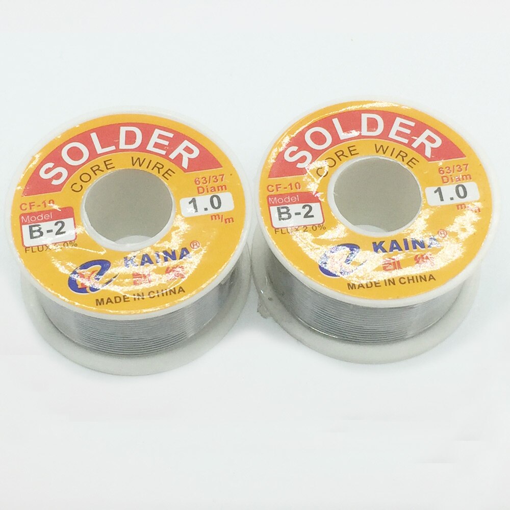 Welding Iron Wire Reel 100g/3.5oz FLUX 2.0% 1mm 63/37 45FT Tin Lead Line Rosin Core Flux Solder Soldering