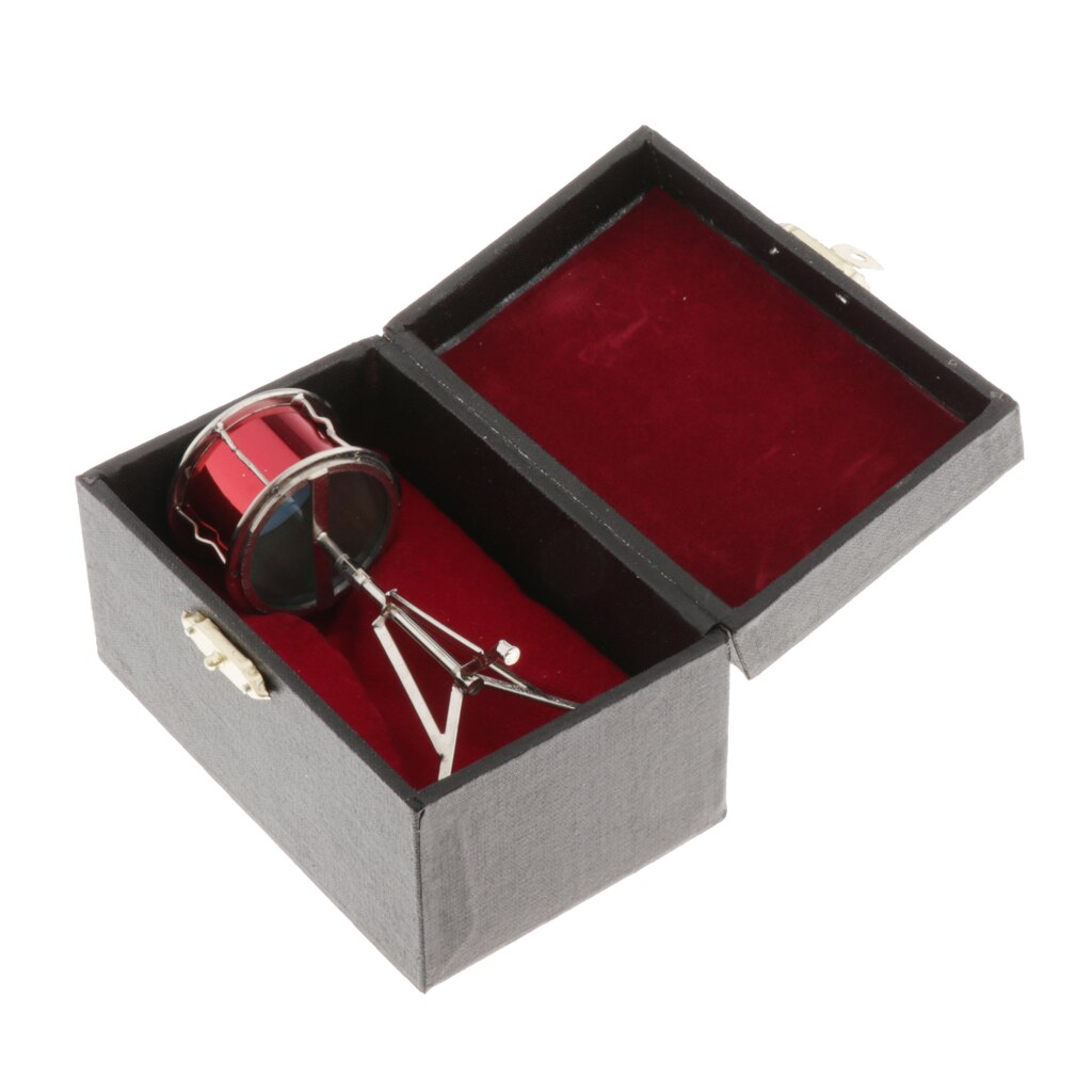 1:6 Scale Dollhouse Metal Snare Drum Model Musical... – Grandado