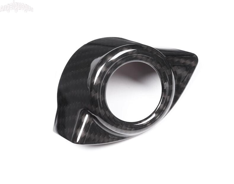 Voor Alfa Romeo Giulia Stelvio Auto Motor Start Stop Knop Keyless Systeem Cover Frame Trim Vervangen Ontsteking schakelaar: carbon style frame