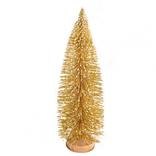 Mini sapin de noël de couleur rose Stable, décoration universelle, petit arbre de noël: Golden 15cm