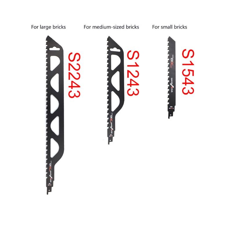 Demolition Masonry Reciprocating Saw Blade for Cutting Brick Stone Alloy Steel