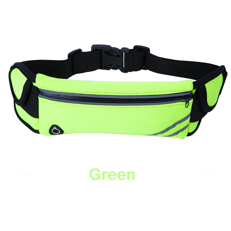 Running Waist Bags For Nokia X5 Sports Fitness Cell Phone Holder Case For Nokia 6.1 Women Male Outdoor Packs: Green