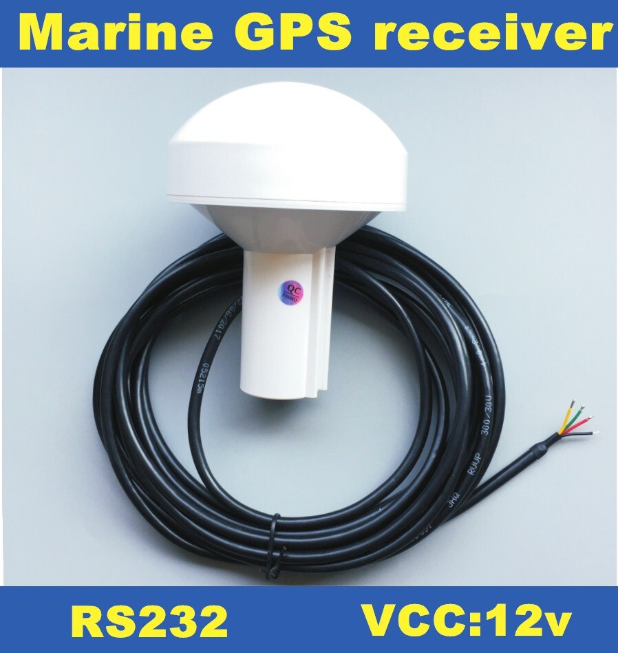 12 v, GPS ontvanger, RS232, RS-232, boot marine GPS ontvanger antenne met module, paddestoelvormige case, 4800 baudrate, GN2000R