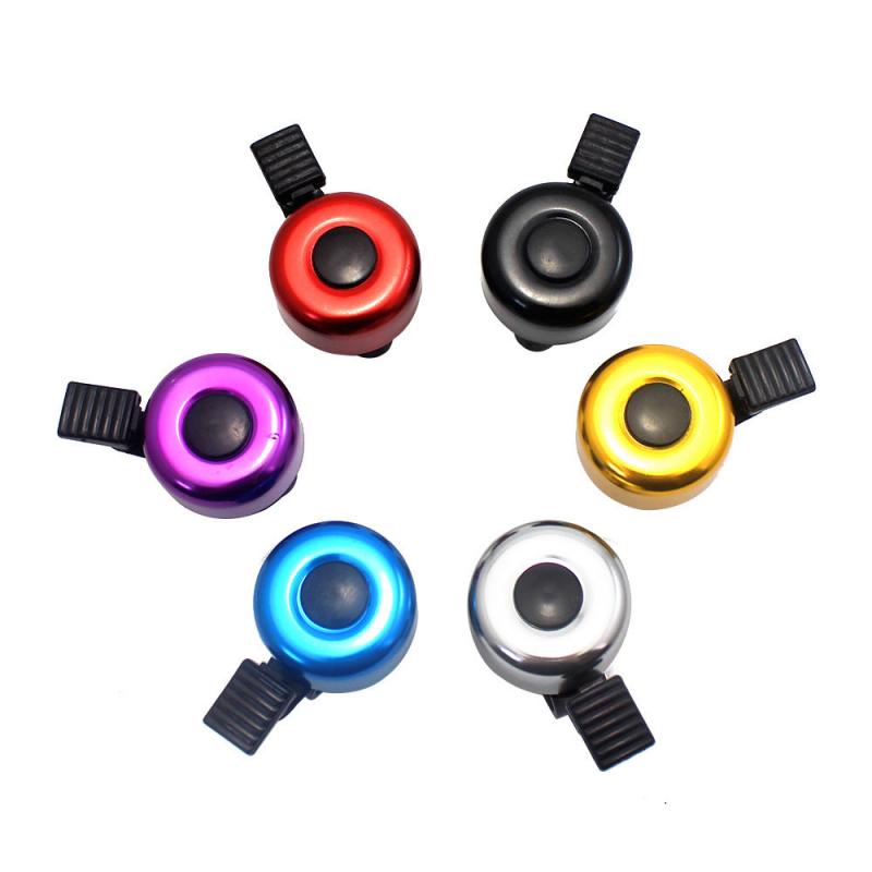 1 stks Fietsbel Legering Weg Mountainbike Hoorn Geluid Alarm Stuur Metalen Ring Call Accessoires (kleur: Zwart