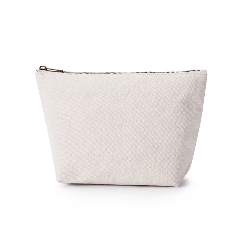 Opbergtas Vrouwelijke Canvas Art Liner Koreaanse Bag Medium Clutch Bag Cosmetische Tas: Beige