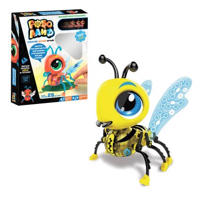 ¡Oferta! Robot eléctrico para ensamblar mascotas, juguete pequeño de abeja, pequeño hormiga, pequeño Robot de ensamblaje de mariquita: Little bee