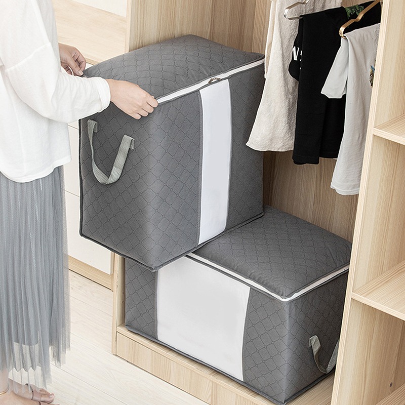 Thuis Opslag Opvouwbare Tas Waterdichte Oxford Stof Beddengoed Kussens Quilt Opbergtas Kleding Opbergtas Organizer