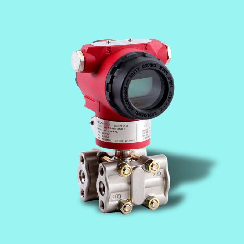 OEM single crystal silicon differential pressure transmitter customization_flue gas differential pressure transmitter_double fla