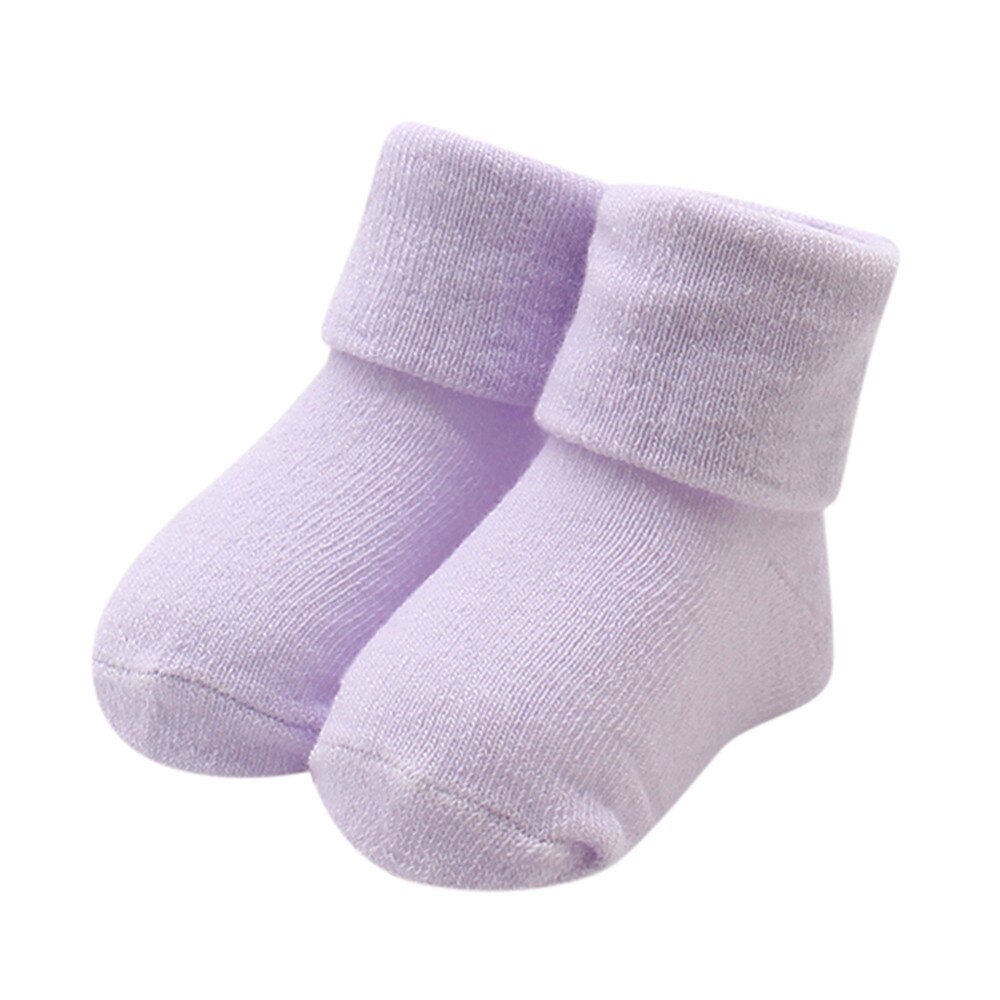 heißer Jungen Mädchen Reine Weiße Socken für Kinder Baby Weiche Baumwolle Kinder Socken Lose Komfortable Kleinkind Schwarz Weiße Socken: Purple 