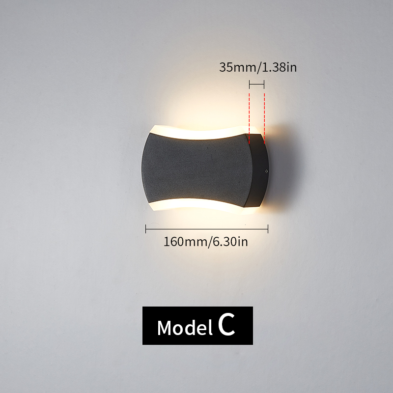 Outdoor Wandlamp Waterdicht IP66 12W 6W LED Wandlamp Blaker Balkon Tuin Decoratie Verlichting Lamp AC85-265V Home verlichting: Cold White / 4W