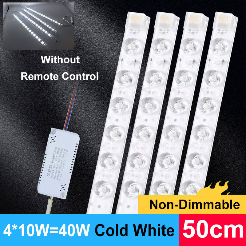 LED Module 220V Ceiling Light LED Module Light Bar 40cm 50cm Energy saving Replacement LED For Living Room Bedroom Ceiling Light: Navy Blue