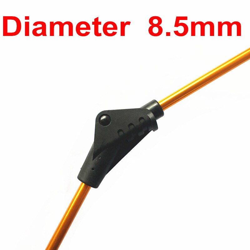 Tente plier pli joint extérieur tente support tige raccord automatique tente verre tige plastique connexion réparation tente pôle flex joint: Diameter 8.5mm