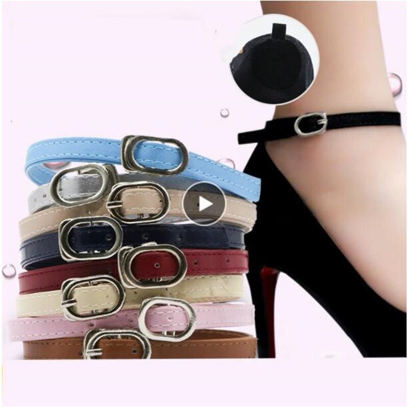 1 paio di lacci regolabili alla moda per tacchi alti cintura per scarpe caviglia che tiene le donne allentate fascio antiscivolo lacci cinturini cinturino