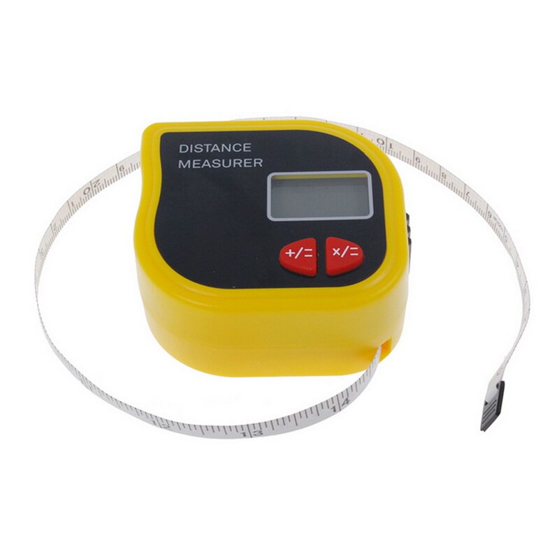 Håndholdt lcd ultralyd afstandsmåler måling  -3001 elektronisk målebånd led baggrundsbelysning lavt strømforbrug fod/meter display: Cp -3001 gul