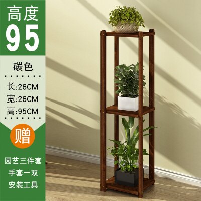 Étagère à fleurs en bois massif multi-étages intérieur spécial salon étage balcon cadre de rangement suspendu orchidée maison