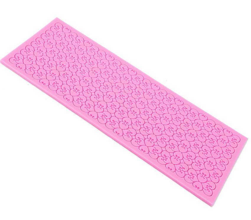 Silicone Fondant Cake Lace Sugar Craft DIY Mat Texture Flower Decorating Mold