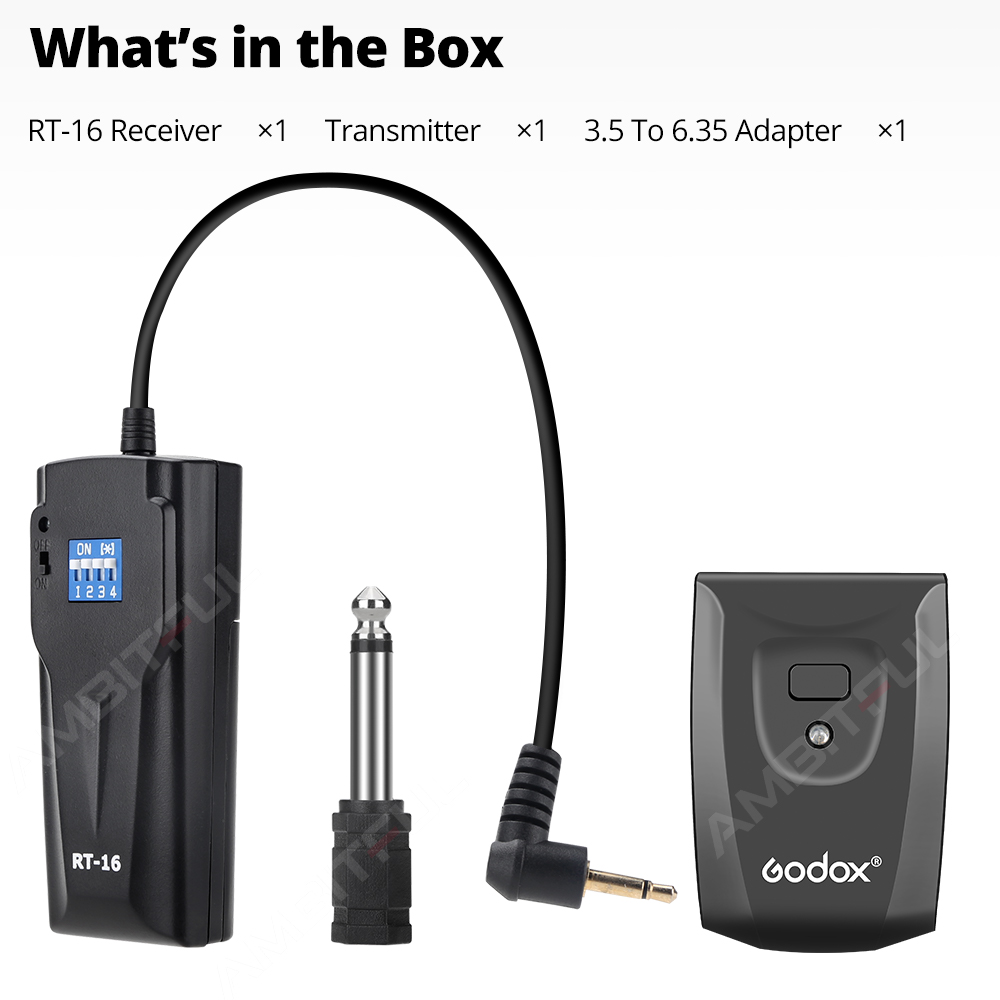 Godox 16 RT-16 Kanal kabellos Studio Strobe Fernbedienung Blitzauslöser Empfänger