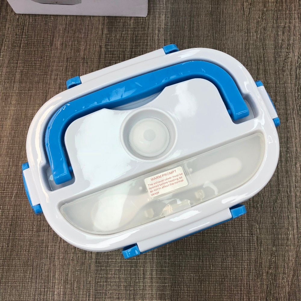 1L Portable Electric Heating Lunch Box Food Cooking Machine Heating Box Food Heater Rice Cookers for Home or Car