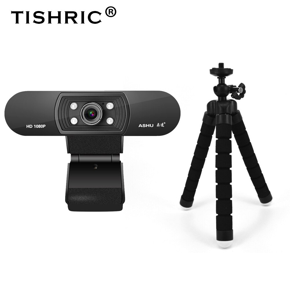 Ashu H800 Full Hd Webcam 1080P Web Camera Met Microfoon Usb Computer Camera Nachtzicht Webcam Pc Webcam