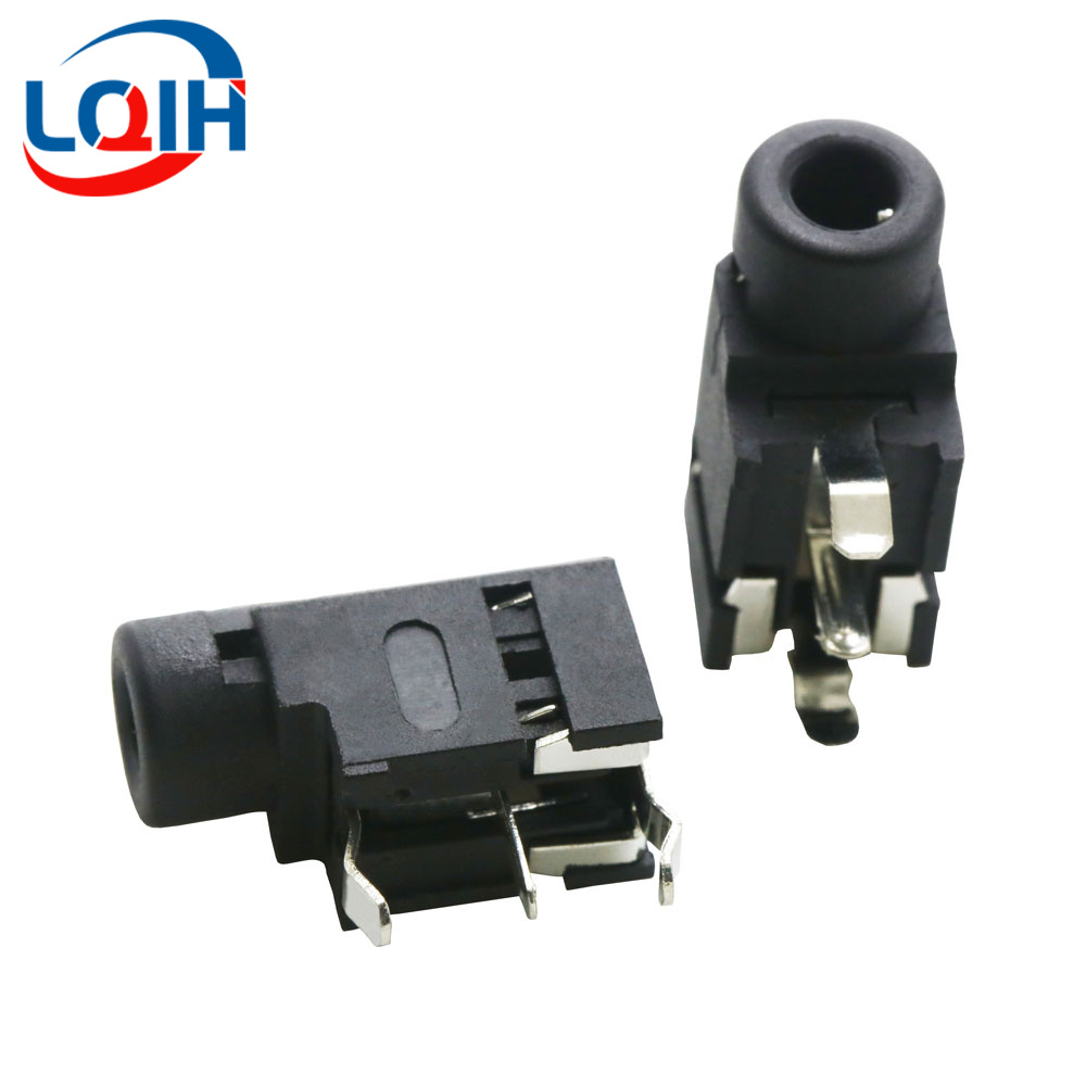 10 Uds 2,5 3,5 MM conector para auriculares Audio Video hembra conector estéreo de doble canal conector estéreo montaje en Panel de soldadura PJ-210B PJ-392: Naranja