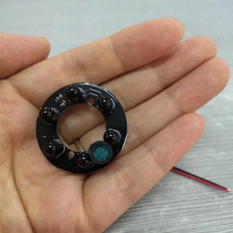 DC12V 940 nm 6pcs black LED Invisible 940nm Night Vision DC12V IR Infrared LED Board no Light IR Illuminator CCTV Accessories