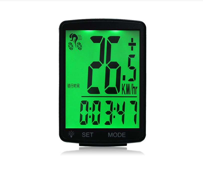 Groot scherm 2.8INCH draadloze snelheidsmeter toerenteller stopwatch FIETS METER ELEKTRISCHE fiets MTB instrument Fietsen apparatuur